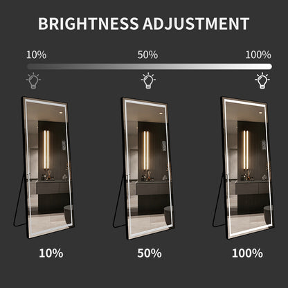 65" Premium Mirror with Aviation-Grade Aluminum Frame and Multi-Mode Lighting LY-02