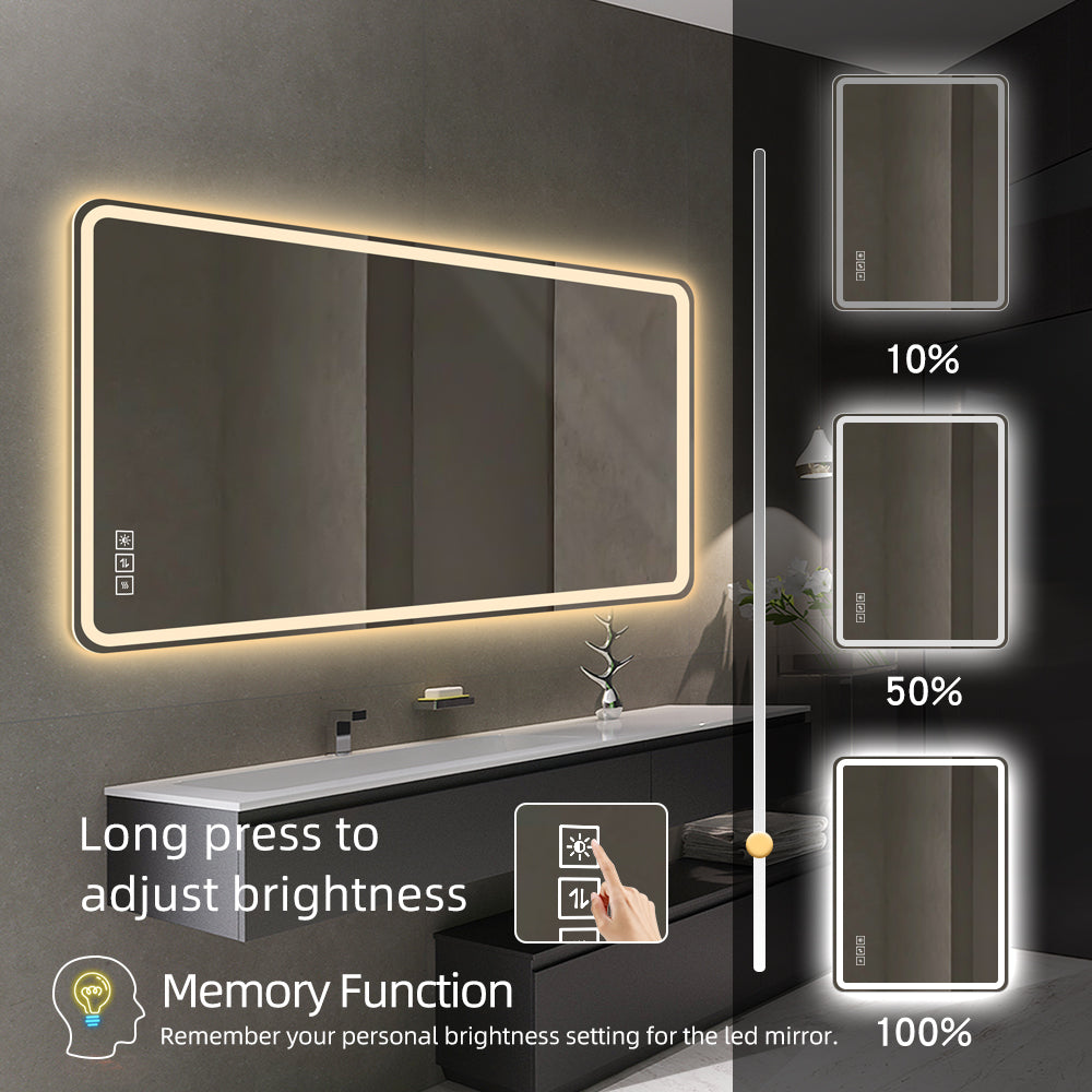 Versatile Suspension Mirror with 3-Color Dimming & Defogging Function LY-17