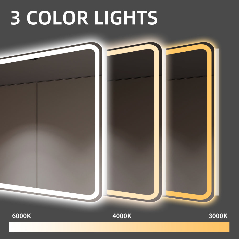 Versatile Suspension Mirror with 3-Color Dimming & Defogging Function LY-17