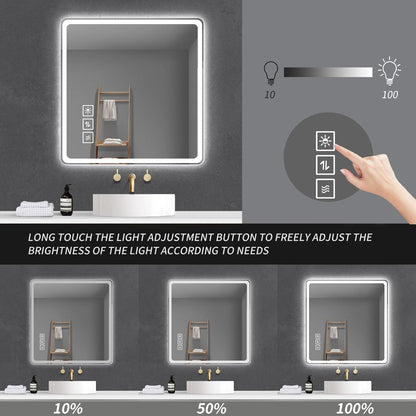 Versatile Suspension Mirror with 3-Color Dimming & Heat Rear Window LY-23